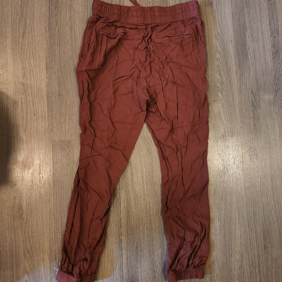 Medium Rust Wrinkled Joggers - Picture 3 of 3